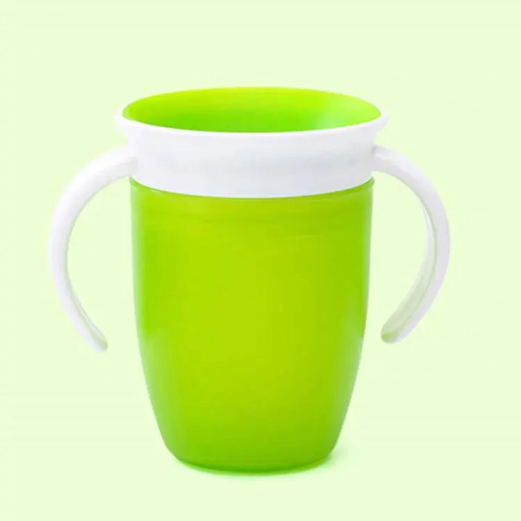 Magic Baby Cup That Turns 360 Degree For Any Angle Leakproof Sippy Cup 240ml With Ergonomic Handle
