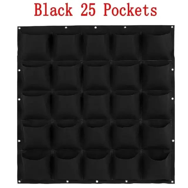 Wall Hanging Pockets Planting Bags Vertical Garden Planter Indoor Outdoor Use Home Decor Grow Bags