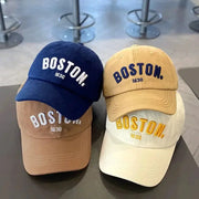 Solid Letter Kids Baseball Cap With Embroidery Adjustable Sun Hat For Boys And Girls Spring Summer