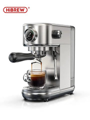 HiBREW 20 Bar Semi Automatic Espresso Machine Temperature Adjustable Cold Hot Steam Cappuccino Maker H10B Super Slim
