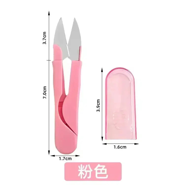 U Shaped Sewing Scissors For Embroidery And Cross Stitch Precision Thread Cutter Yarn Tailor Scissors Fabric Craft Tools