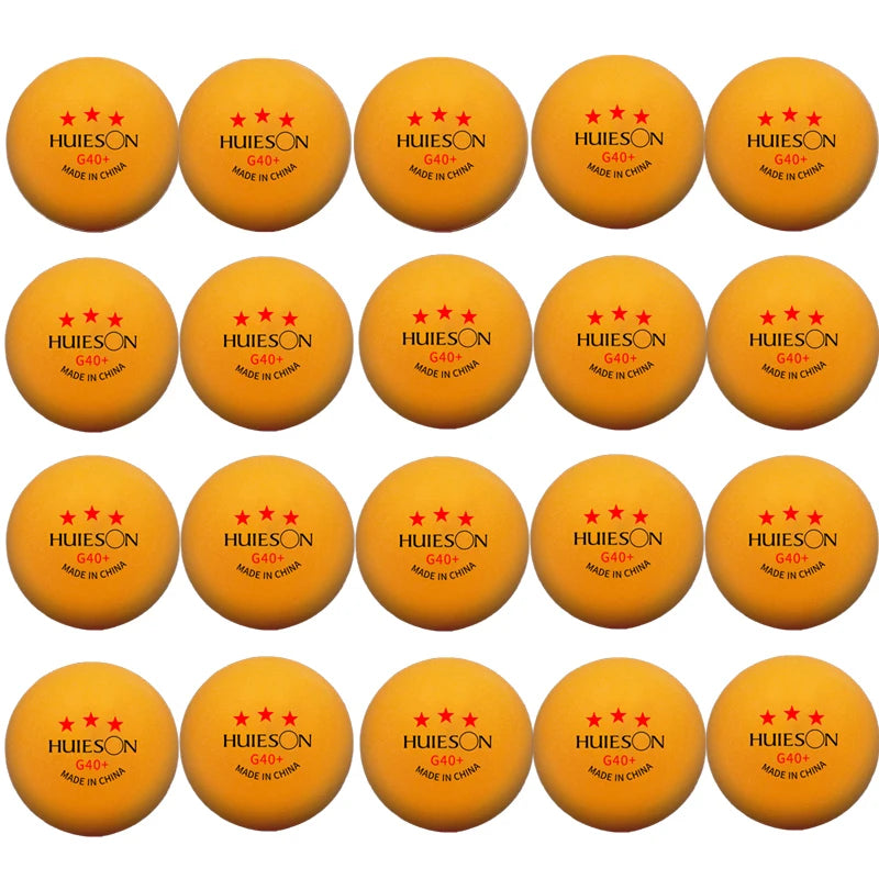 Huieson 3 Star Table Tennis Balls 20 To 100 Pack ABS 40 Plus Material Professional Competition Ping Pong Balls