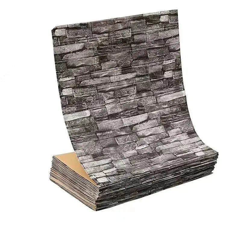 3D Self Adhesive Brick Wallpaper Waterproof 70cm Wide 1m 5m Or 10m Lengths For Living Room Bedroom Kids Room Decor - Simples Market