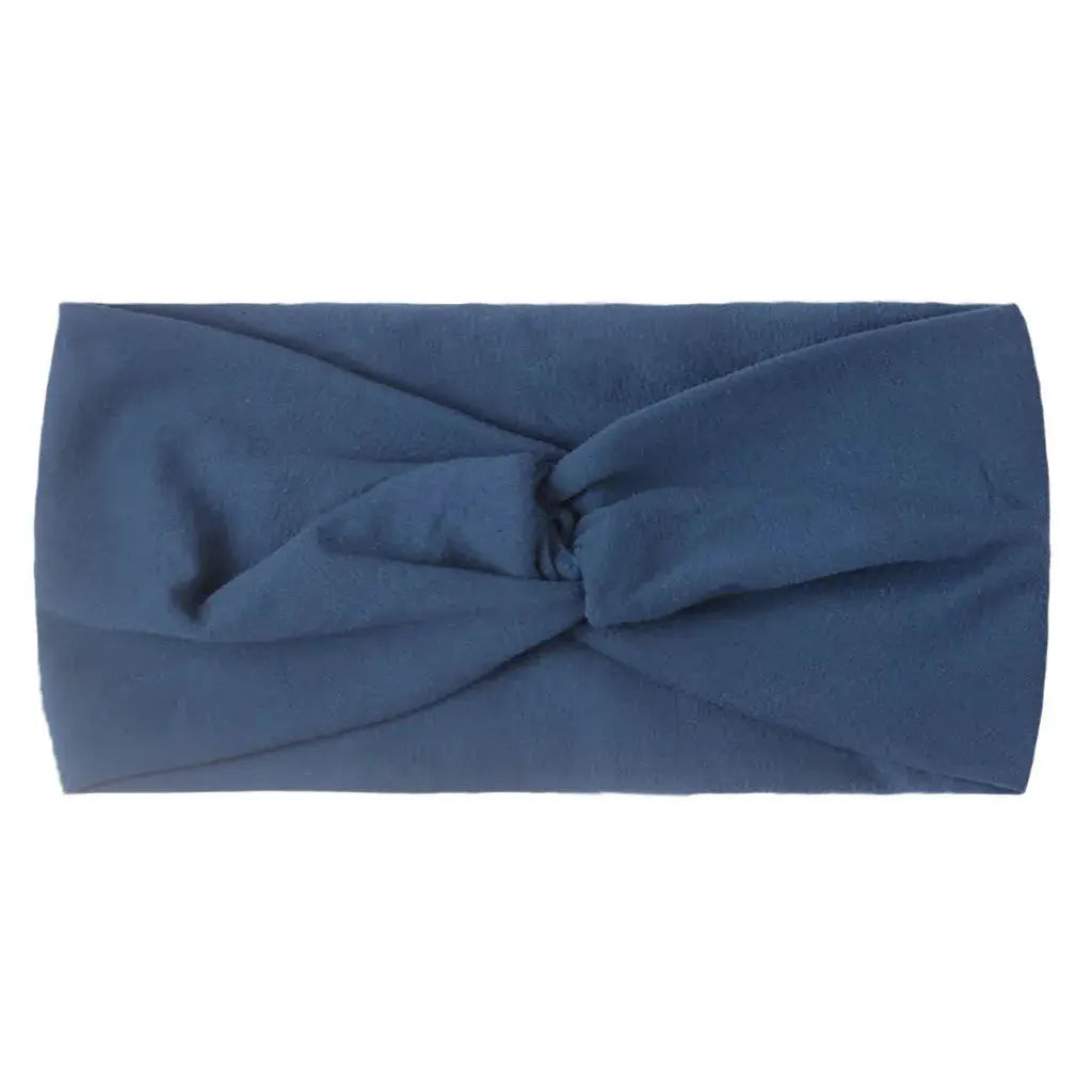Solid Color Baby Headband for Girls Spring Summer Twisted Knot Design Soft Elastic Hair Accessory Large Size