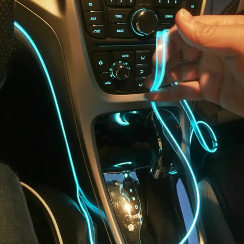 5M Car Interior Atmosphere Lighting LED Strip 5V USB Flexible Ambient Lamp For Auto Decoration