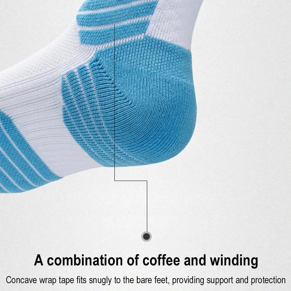 Bullfight 2.0 Men's High Top Sports Towel Basketball Socks With Ankle Support Cushioned Moisture Wicking