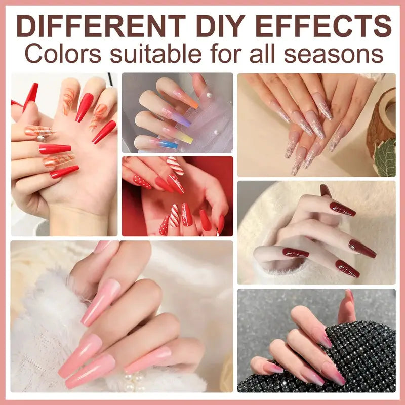 Gel Nail Polish Kit, Simples Market 42Pcs with assorted colors for UV/LED manicures