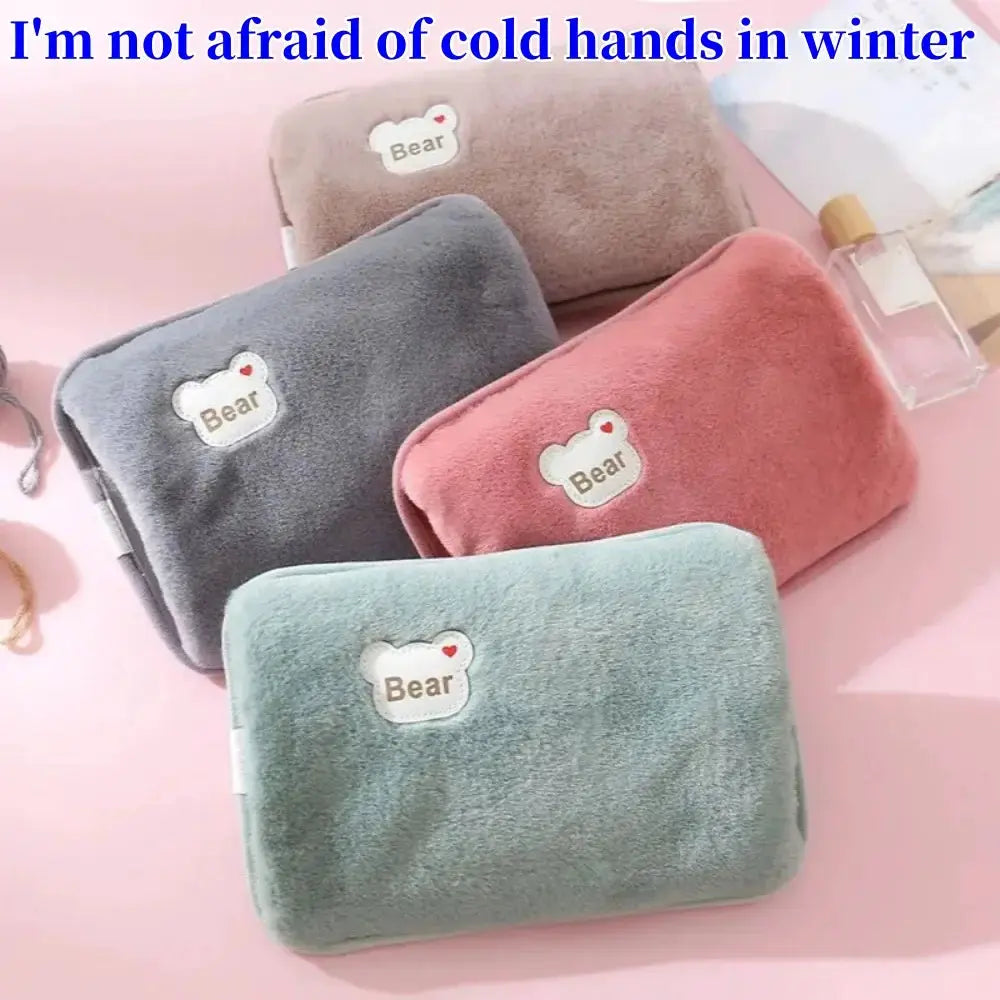 CozyHeat Electric Plush Hot Water Bag Reusable Warm Water Bottle With EU Plug For Quick Winter Heat