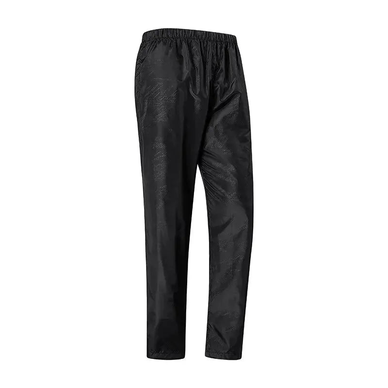 LNGXO waterproof hiking pants, unisex quick-dry outdoor trousers in black