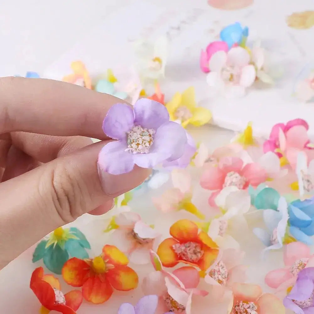 50 Piece Mini Artificial Rose Flower Heads Silk Fake Flowers For Home Decor Wedding Decoration Craft Wreaths Gifts