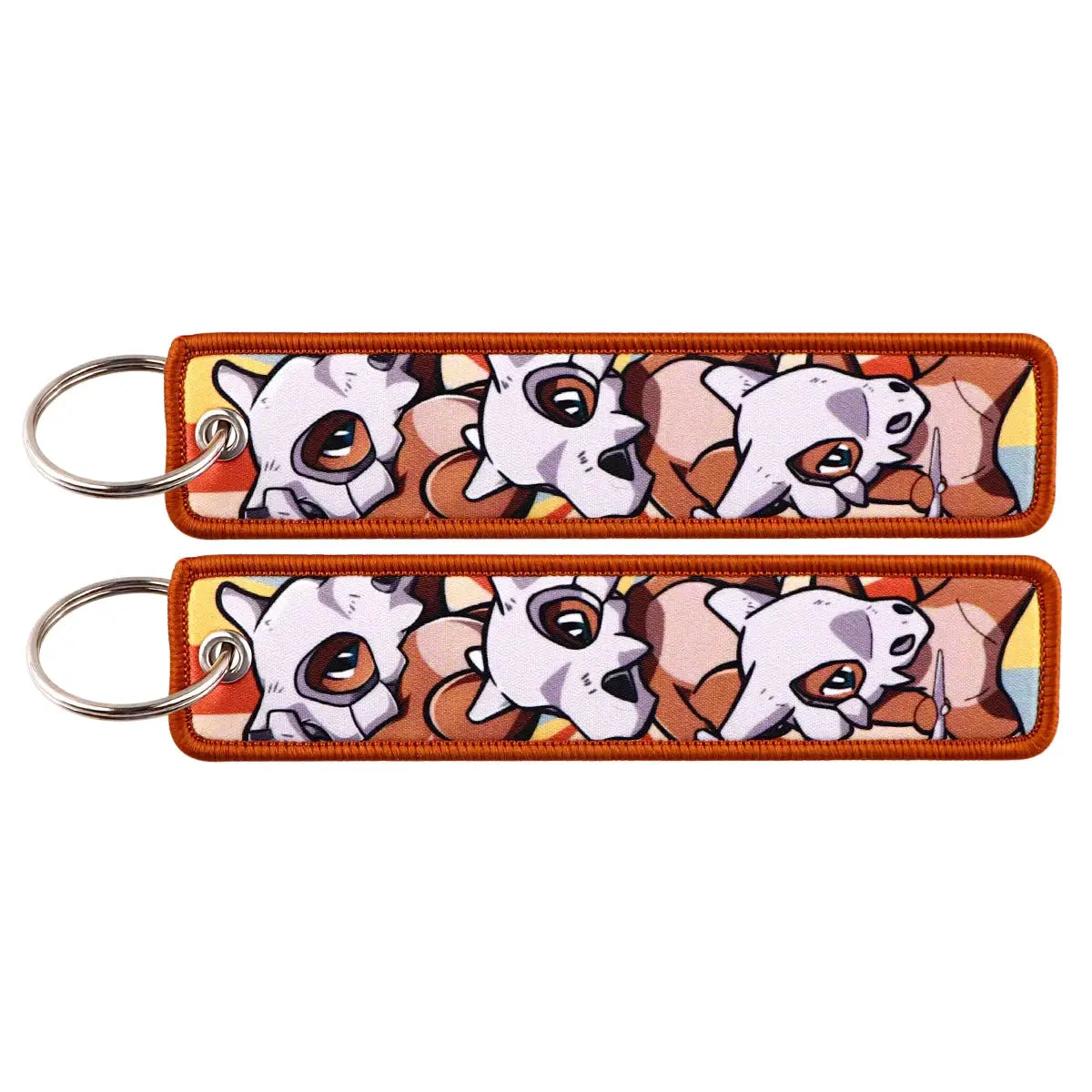 Gengar and Mewtwo Anime Keychain Zinc Alloy Double Sided Key Tag for Keys Car Motorcycle Gift for Men Women