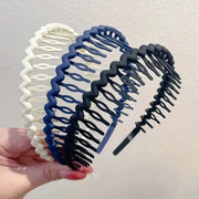 Frosted Color Hair Clips And Headband For Women Non Slip Grip Teeth Simple Pressure Hair Accessories Pack Of 1 2 3