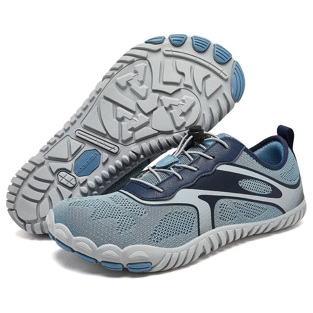 Hobibear Unisex Barefoot Shoes Wide Toe Zero Drop Beach Walking Sneakers With Elastic Band Closure Running Shoes