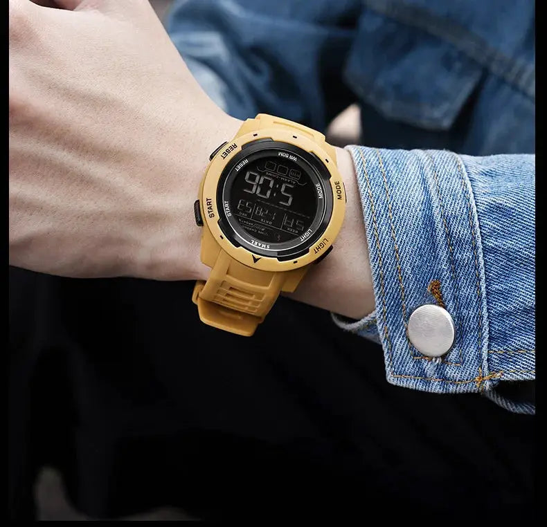 SMAEL 8105 Digital Watches Sports LED Wristwatches Men's 50m Waterproof Watch Digital Light Stopwatch Watch for Men