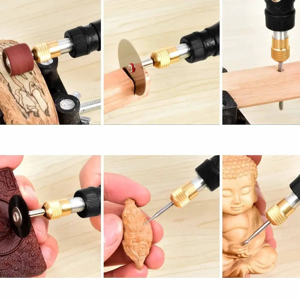 Jangklife 9V Mini Electric Carving Pen Variable Speed Rotary Tool Kit for Grinding Engraving and Polishing