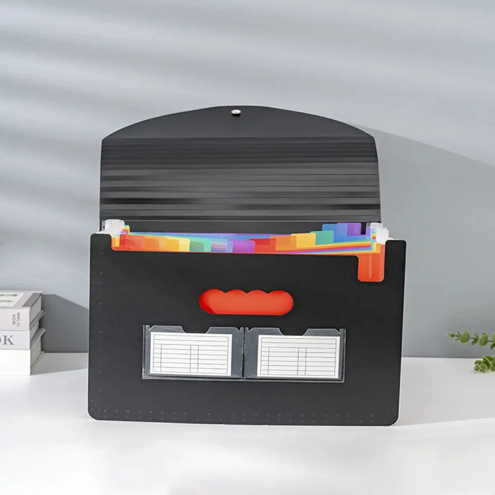 A4 Large Capacity Handheld Organ Bag Folder For Exam Papers And Tickets 13 Layer File Classification Storage Bag