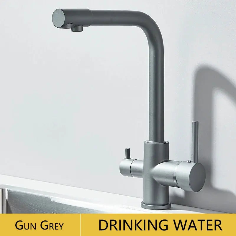 Simples Market chrome kitchen faucet with high-arc gooseneck and single lever handle
