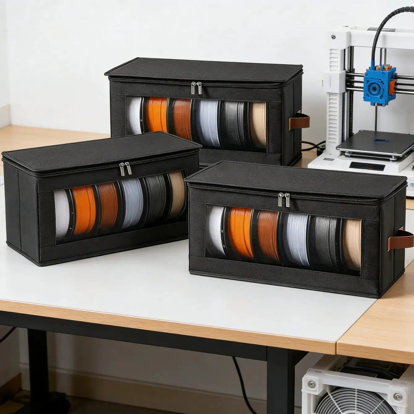 Moisture Resistant Filament Storage Bag For 3D Printing Filament Storage Container Organizer For Home Office Workshop