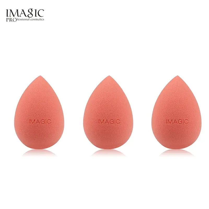 Imagic 3 Piece Hydrophilic Non Latex Makeup Puff Set For Wet And Dry Use Flawless Foundation And Concealer