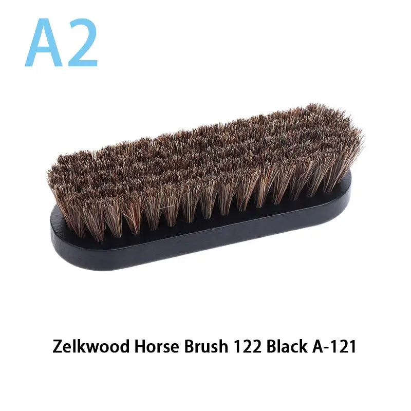 Jetting Horsehair Shoe Cleaning Brush With Wood Handle for Leather Shoes Polishing and Care