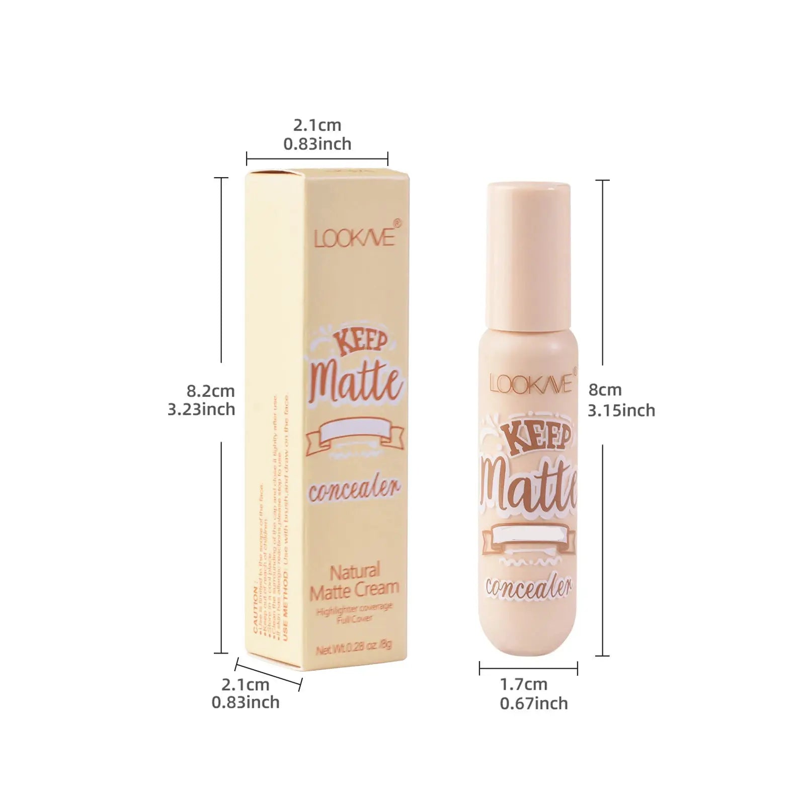 Liquid Concealer Stick Foundation 6 Color Moisturizing Full Coverage for Acne and Dark Circles Natural Matte Makeup