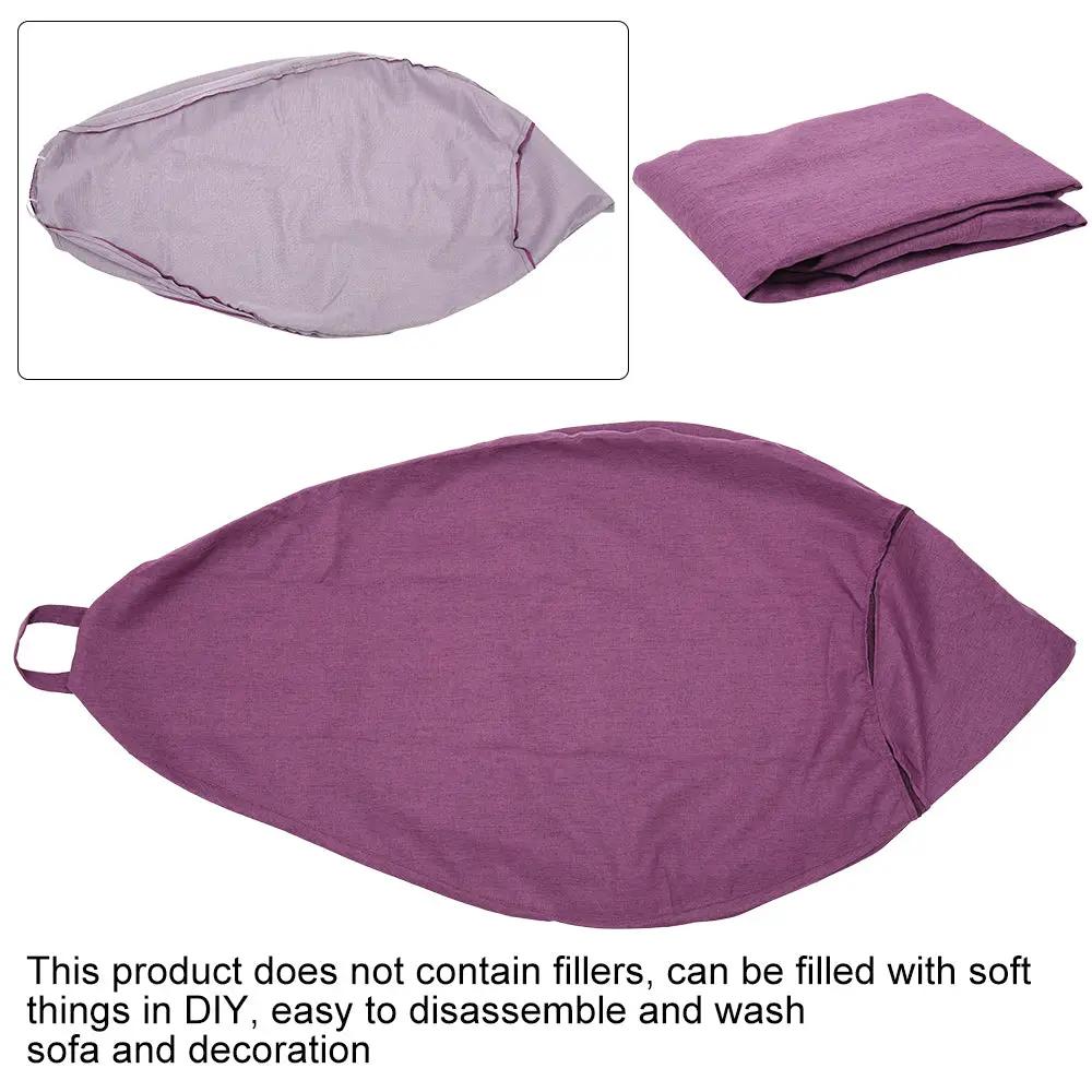 Simples Market purple bean bag chair cover with no filler; DIY fill and washable