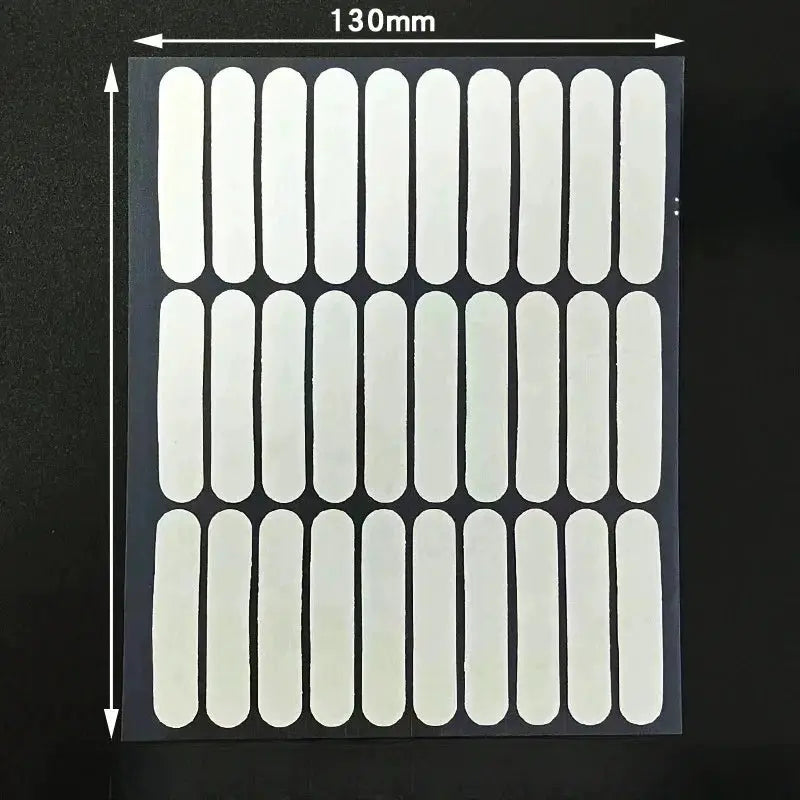 NailPro 30 Piece Double Sided Clear Nail Adhesive Tape Display For Secure Hold On Square And Round Tips