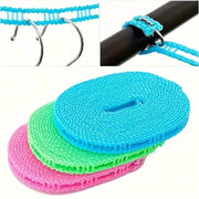 Portable Clothesline With Upgraded Thickened Anti Slip Windproof Drying Rope For Outdoor Camping And Home Use