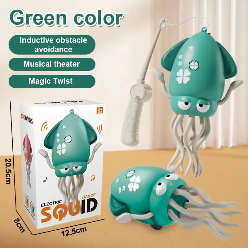 Funny Dancing Octopus Toy Crawling Auto Sensing Obstacle Avoidance Electronic Pet With Music Lights Kids Christmas Gift