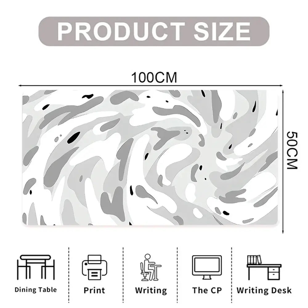 Large Line Texture Mouse Pad With Durable Stitched Edges Non Slip Base For Office Gaming And Study