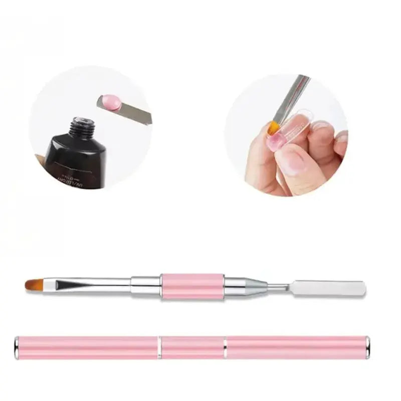 NailTech Gel Brush and Picker 2 In 1 Design Precision Tool for Acrylic Nails and Gel Applications