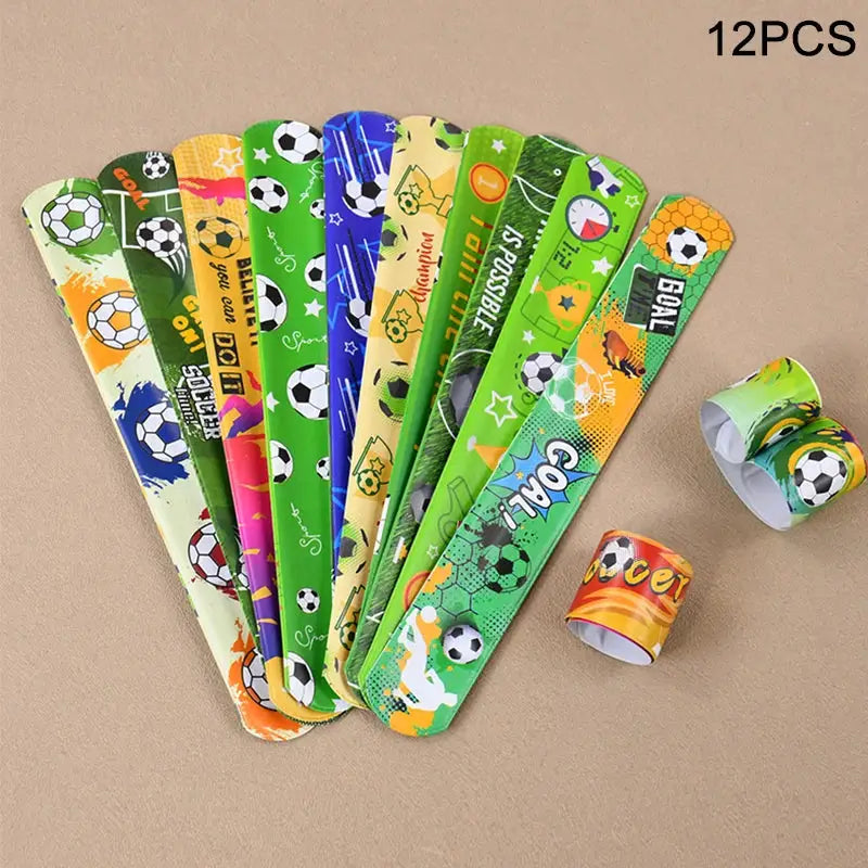 Soccer Theme Party Favors Set Bracelets Keychains Pin Ball Maze Toys