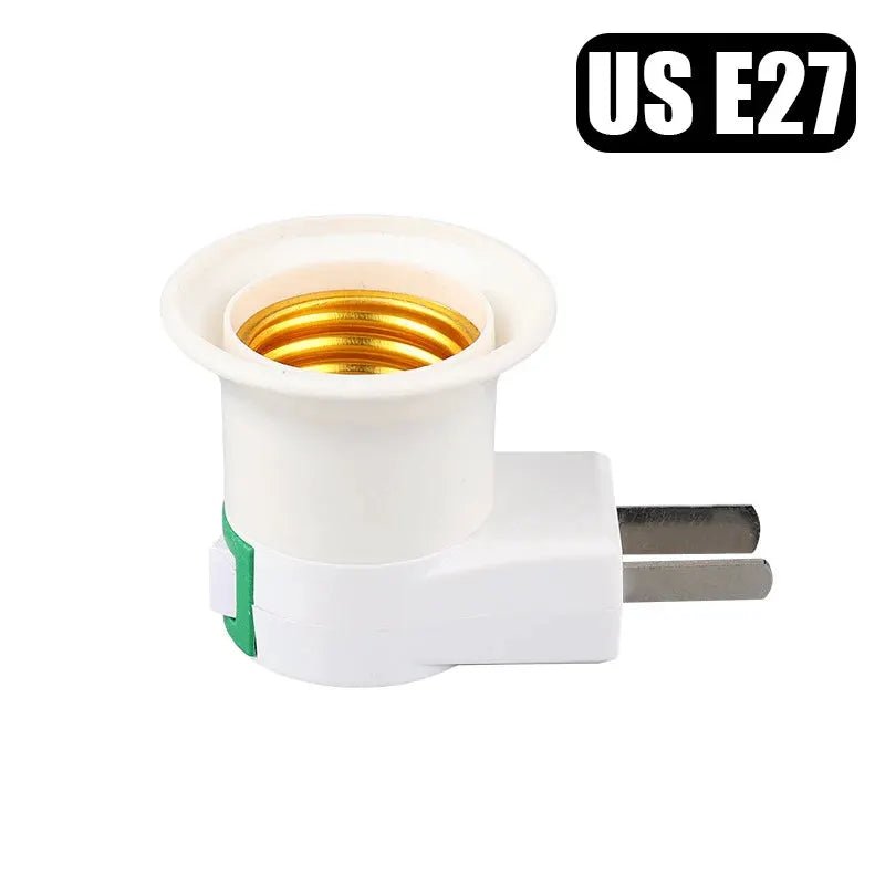 Direct Plug In Rotary Lamp Head E27 Socket Converter With Switch EU US Plug Lamp Holder For LED Table Lamp Base