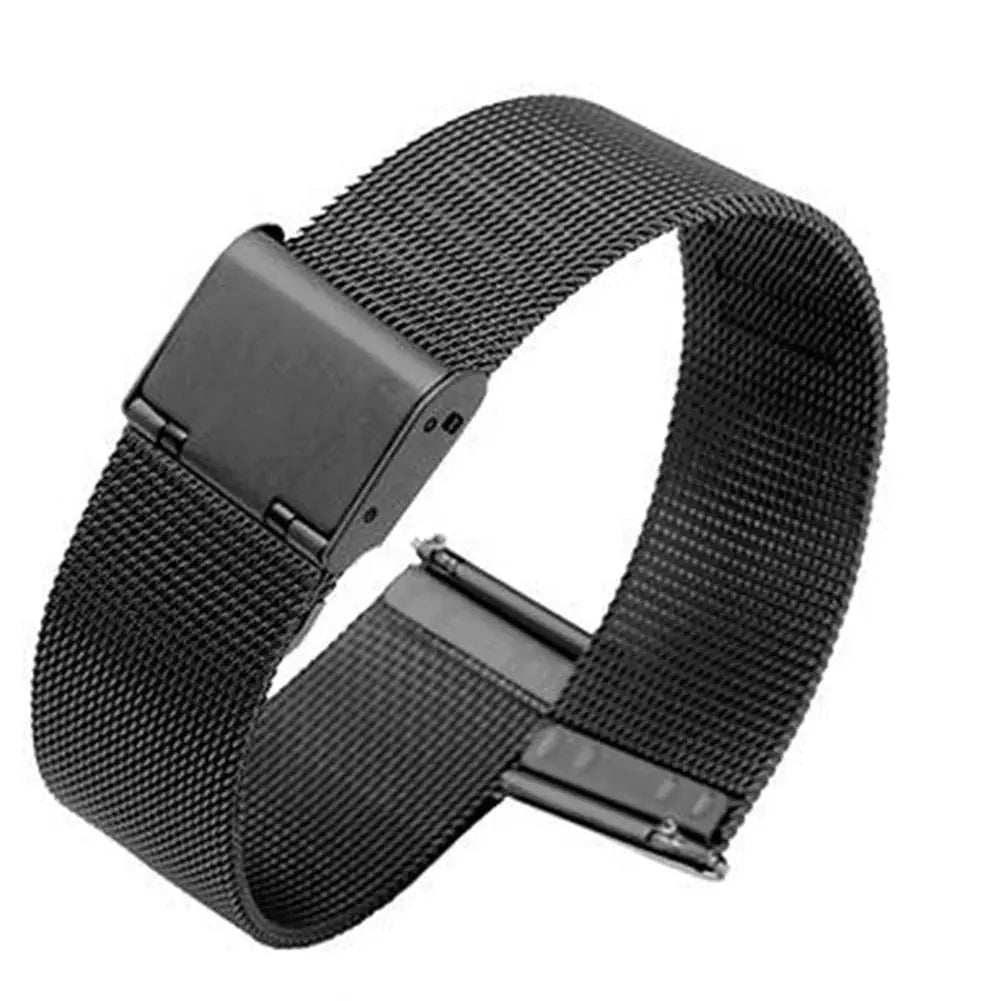 Stainless Steel Mesh Watch Band Quick Release Replacement Strap 12mm 14mm 16mm 18mm 20mm 22mm for Men Women