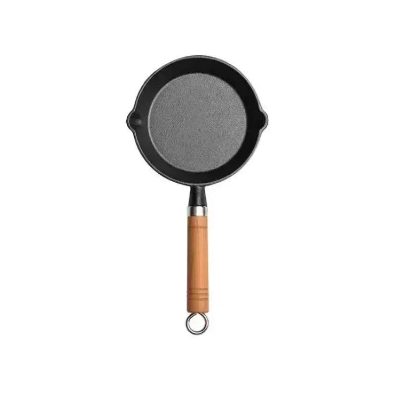 IronCraft 26cm Cast Iron Frying Pan Uncoated Natural Nonstick For Eggs Pancakes Crepes And Steaks On Gas Or Induction