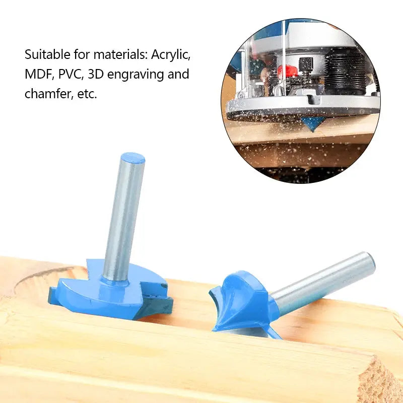 XCAN 6mm Shank CNC Round Nose Milling Cutter Solid Carbide Bit For Woodworking 12-32mm Round Point Cut Bit 1pc