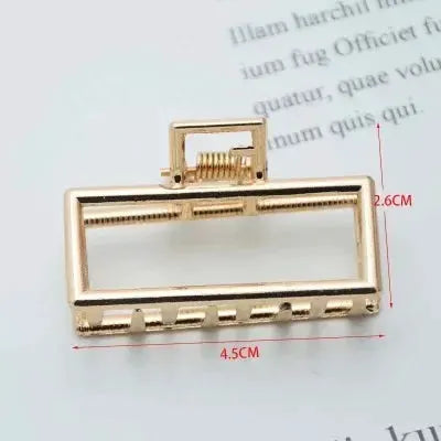LuxeHair Geometric Metal Hair Claw Clip For Women And Girls Elegant Minimal Design For Secure Hold