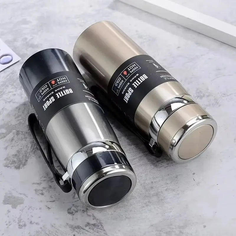 1L Stainless Steel Vacuum Flask Thermos Bottle Keeps Hot And Cold Water Tea Coffee
