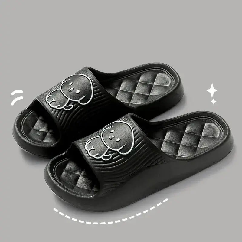 Cloud Cushion Slides For Men Ultra Soft Thick Platform Non Slip Indoor Outdoor Home Slippers