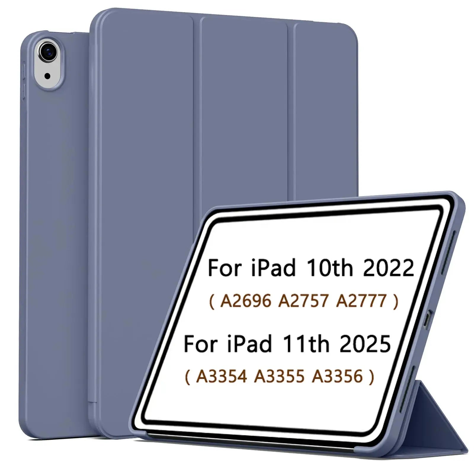 NovaCase Magnetic Slim Trifold Stand Cover For Ipad 11th Gen 2025 And 10th Gen 2022 Faux Leather Protection
