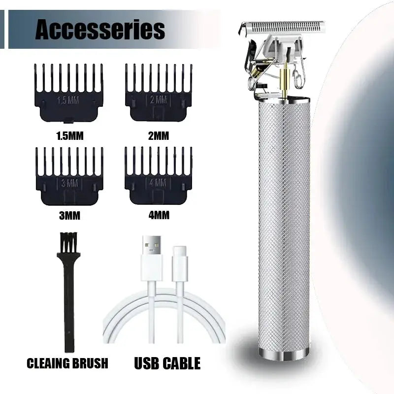 T9 Professional Hair Clipper For Men USB C Fast Charging Beard Body Hair Trimmer And Precision Electric Shaver