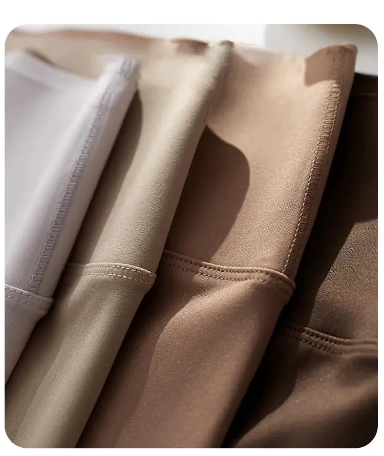 Leggings by Simples Market, BIVIGAOS brushed shark fabric in white, beige and tan swatches