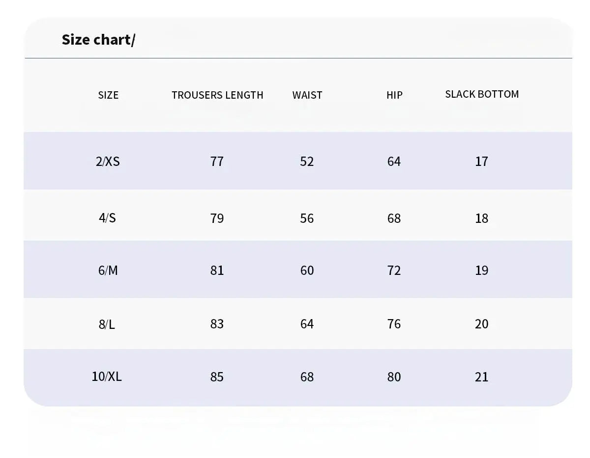 Simples Market women's color-blocking yoga leggings size chart with XS–XL and waist, hip, bottom measurements