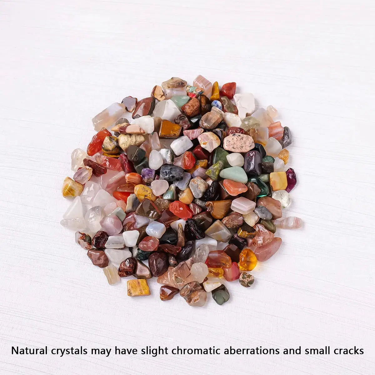 100G Natural Stones Mixed Crystal Gravel Chips and Ore Minerals for Reiki Specimens and Aquarium Decoration