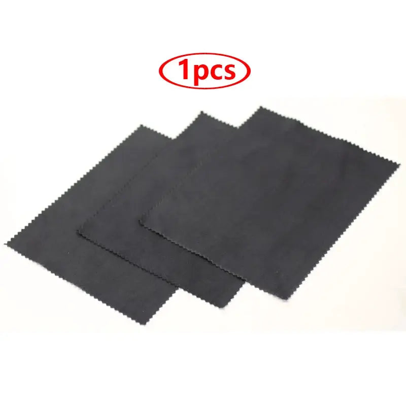 Black Microfiber Cleaning Cloths 13x13 cm For Glasses Sunglasses Eyewear Lens Cleaning Bulk Pack 1 20 100 300 Pcs