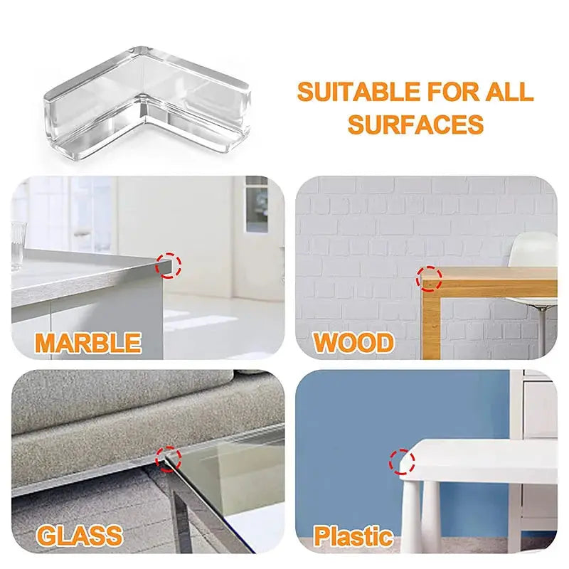 4 Pieces And 10 Pieces Children Baby Safety Silicone Corner Edge Protectors Anticollision Table Guards