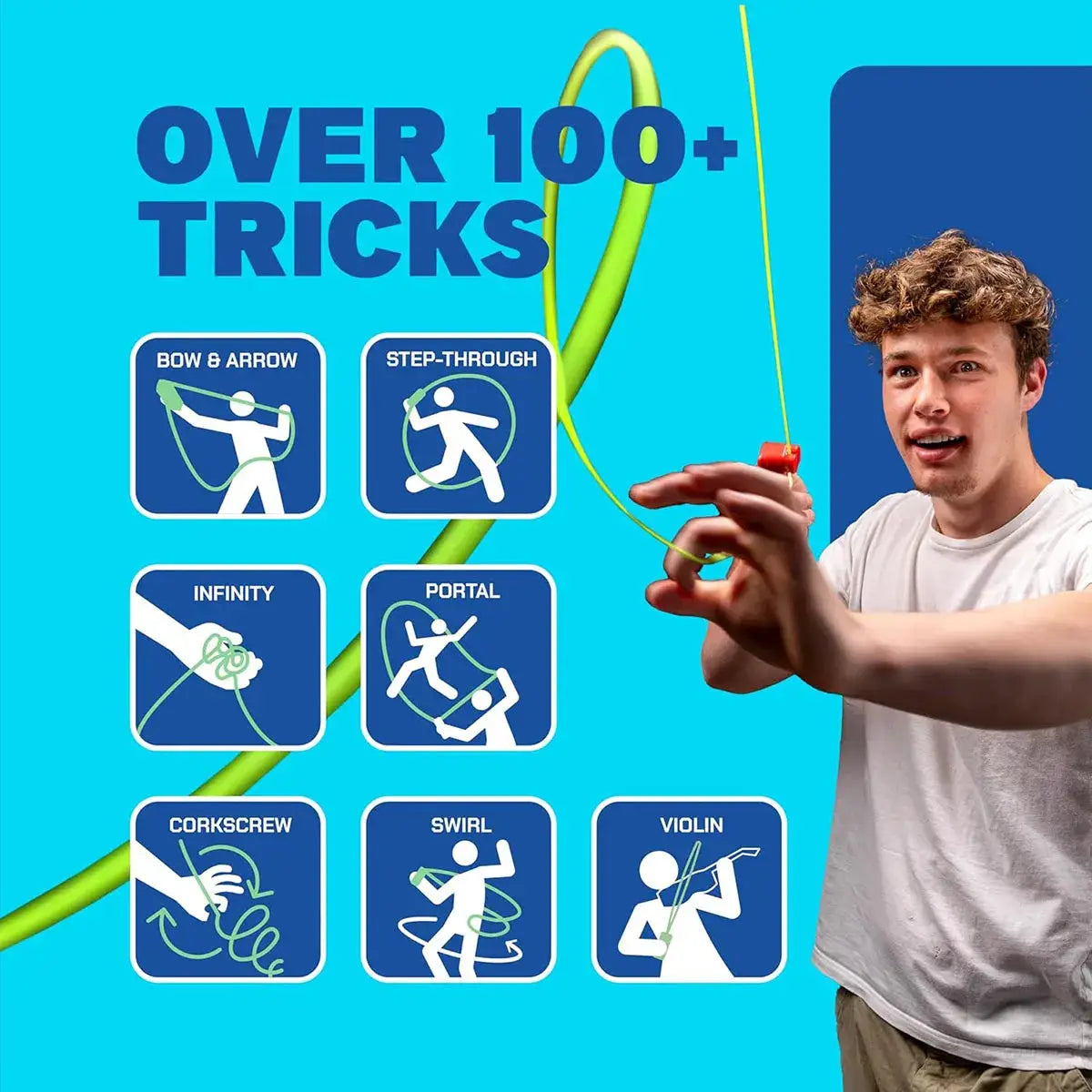 Glowing Rope Launcher Toy Flying Rope Loop For Outdoor Fun And Tricks Ideal For Festivals And Parties
