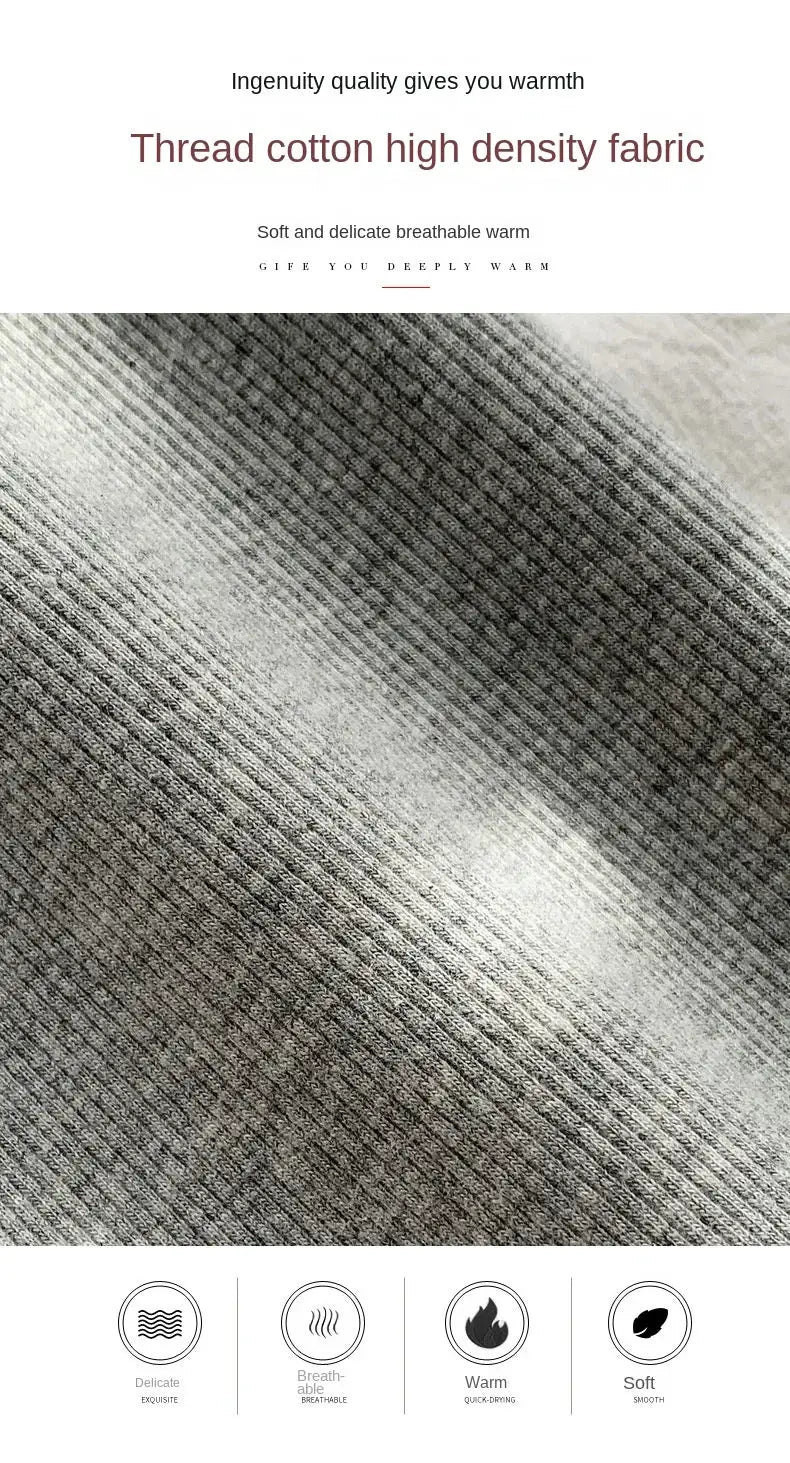 Simples Market winter warm leggings for women, grey thread cotton high-density fabric, high-stretch thermal tights