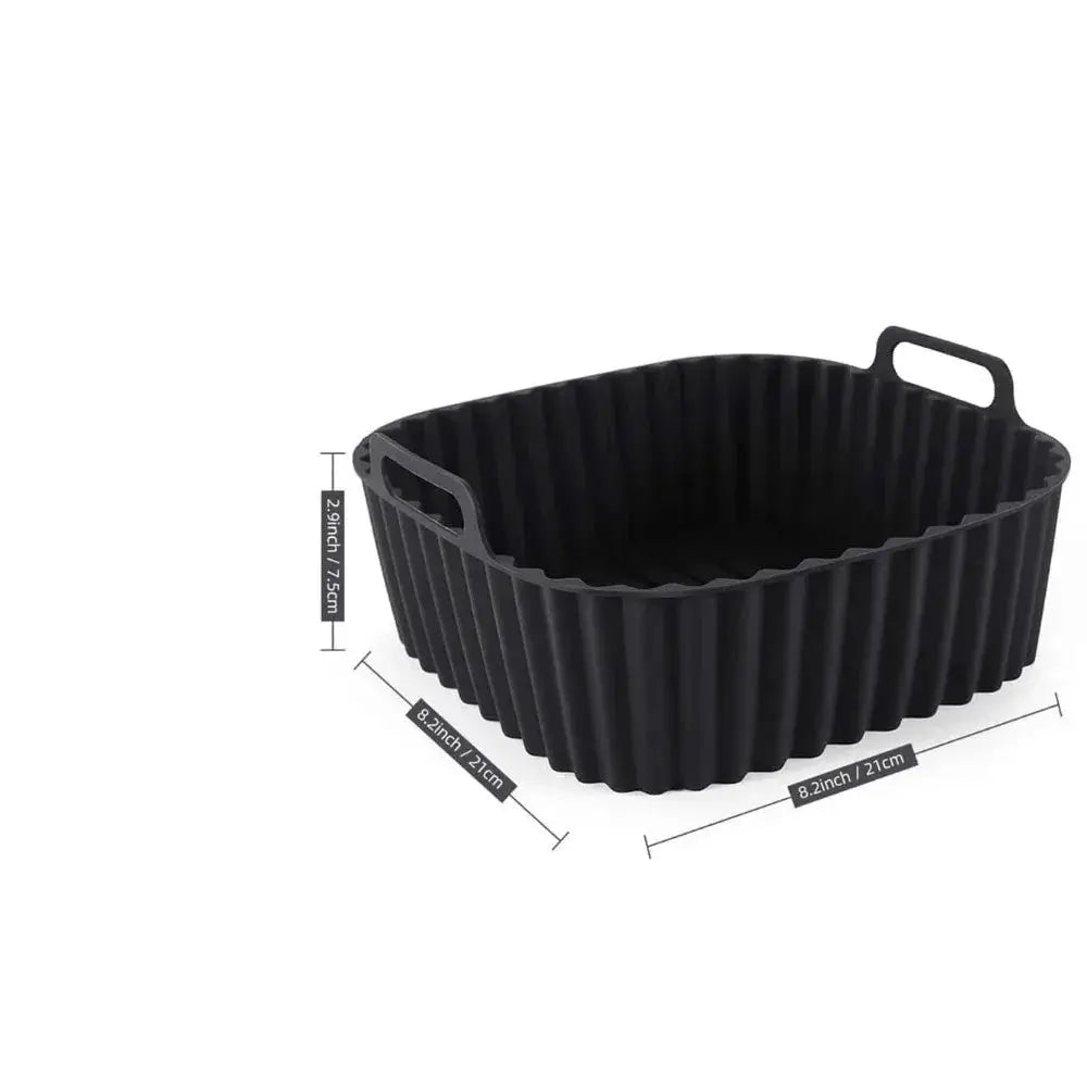 Reusable Silicone Air Fryer Liners Nonstick Basket Mat For 4 To 7 Quart Air Fryer Oven Microwave Baking Accessories