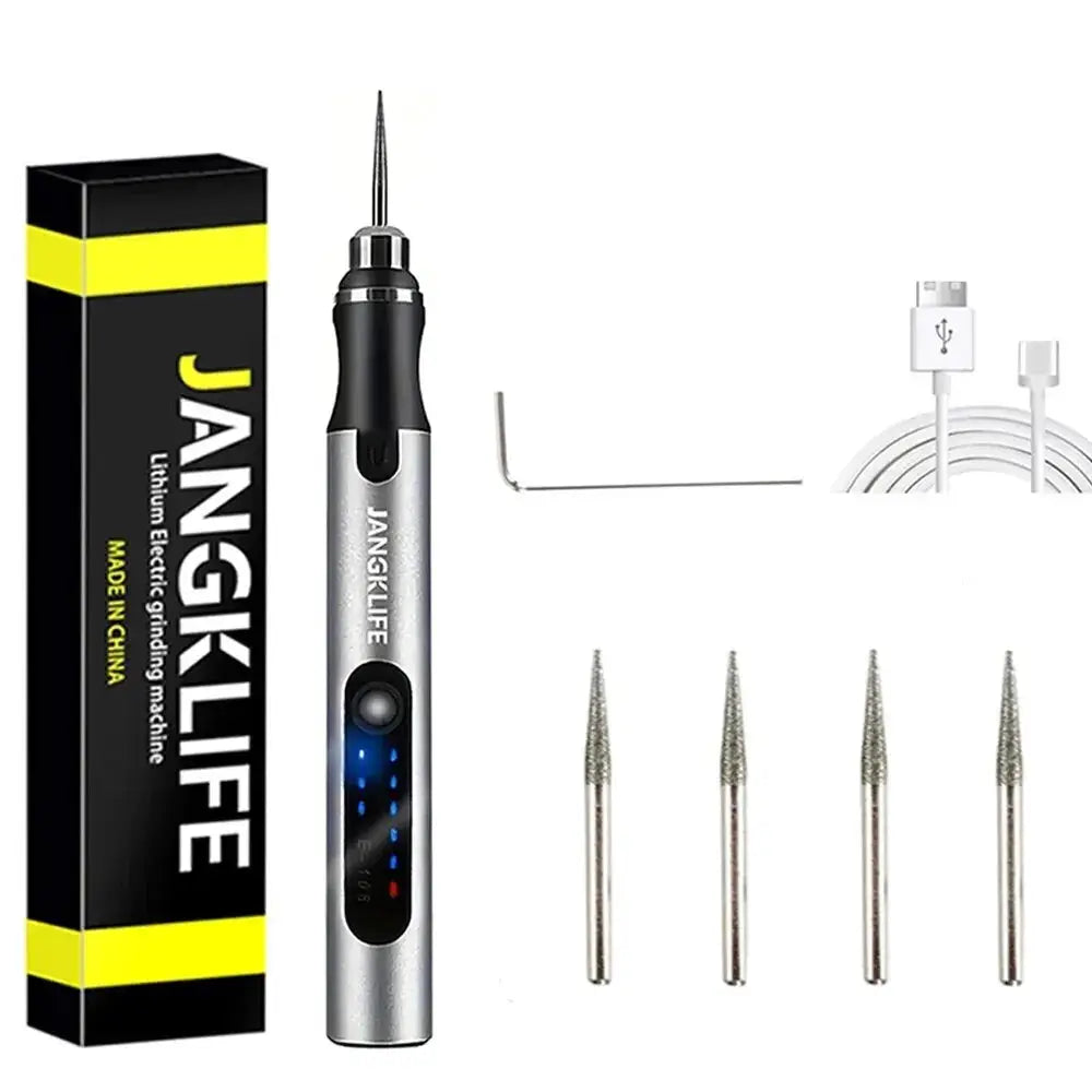 JANGKLIFE Cordless USB Rotary Tool Kit For Woodworking Engraving Jewelry Metal Glass Mini Wireless Drill